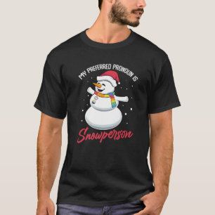 Funny LGBT Snowman Gay Christman Ugly Xmas LGBTQ T-Shirt