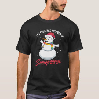Funny LGBT Snowman Gay Christman Ugly Xmas LGBTQ T-Shirt
