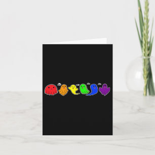 Funny Lgbtq Boo Ghost Spooky Halloween Rainbow Gay Karte