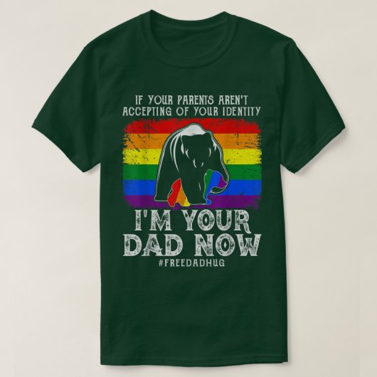Funny LGBTQ Gay Pride Im Your Vater Free Vater Hug T-Shirt (Design vorne)