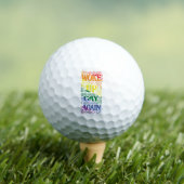 Funny LGBTQ | Geweckt Gay wieder | GAY PRIDE Golfball (Insitu T-Shirt)