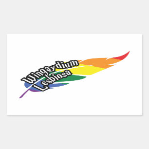 Funny LGBTQ   Wortspiel   Stolz   Regenbogen Rechteckiger Aufkleber