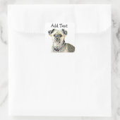 Funny Lhaso Apso oder Shitzu Dog Sticker Personali (Tasche)