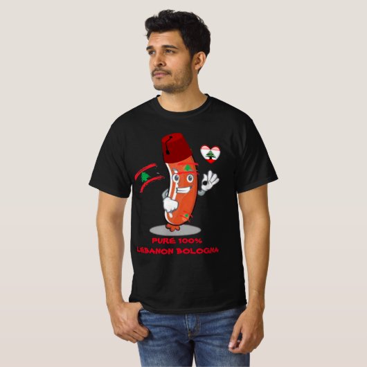 Funny libanesischer Funny Spaß Libanon Bologna T-Shirt (Vorne ganz)