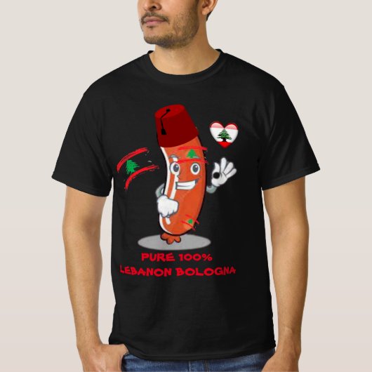 Funny libanesischer Funny Spaß Libanon Bologna T-Shirt (Vorderseite)