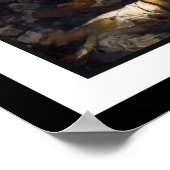 Funny Liberty führt das Volk an Poster (Ecke)