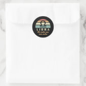 Funny Libra Zodiac Rules Runder Aufkleber (Tasche)