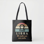 Funny Libra Zodiac Rules Tasche (Vorderseite)