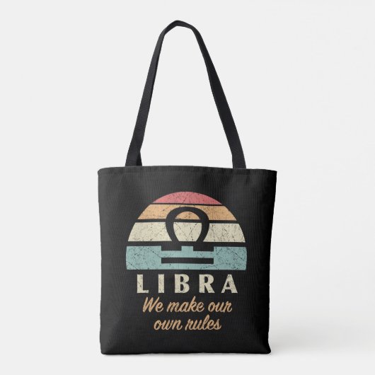 Funny Libra Zodiac Rules Tasche (Rückseite)