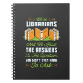 Funny Librarian Geschenke Notizblock (Vorderseite)