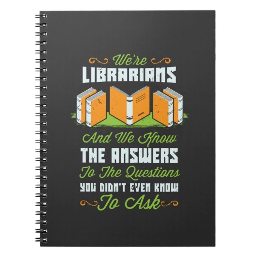 Funny Librarian Geschenke Notizblock (Vorderseite)