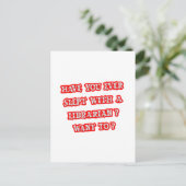 Funny Librarian Pick-Up Line Postkarte (Stehend Vorderseite)