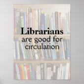 Funny Librarian Pub Library Poster Bücher auf der  (Vorne)