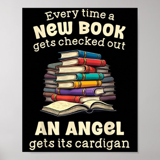 Funny Librarian Quote For Library Nerd Poster (Vorne)