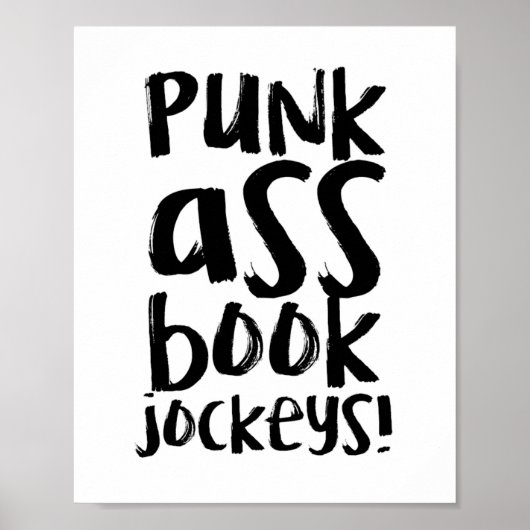 Funny Librarian Quote Poster (Vorne)