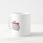 Funny Librarian .. Sehr unwahrscheinlich Kaffeetasse (Vorderseite Links)