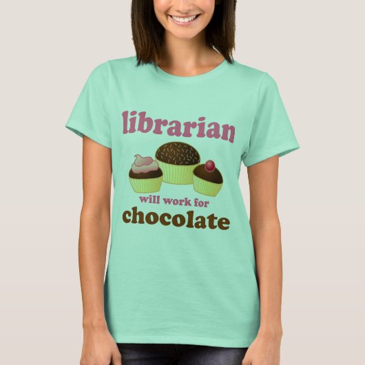 Funny Librarian T - Shirt (Vorderseite)