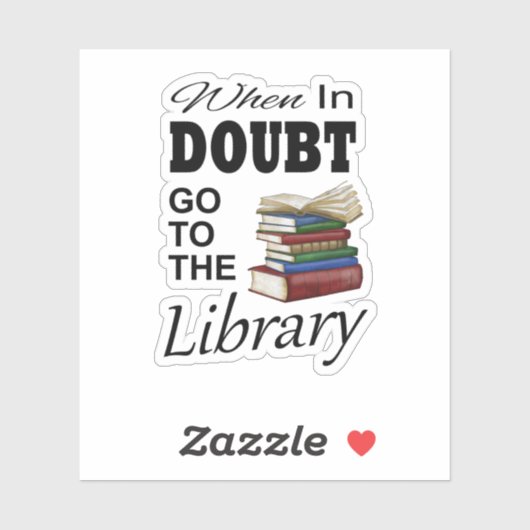 Funny Library Book Reading Book Nerd Librarian Aufkleber (Blatt)