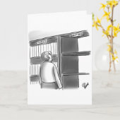 Funny Library Spaß Grußkarte Karte (Gelbe Blume)