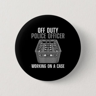 Funny Lice Officer Design Männer Polizist Lippe O Button