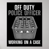 Funny Lice Officer Design Männer Polizist Lippe O Poster (Vorne)