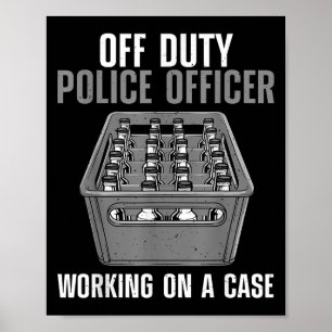 Funny Lice Officer Design Männer Polizist Lippe O Poster