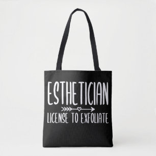 Funny Licence of Esthetician zur Exfoliation Tasche