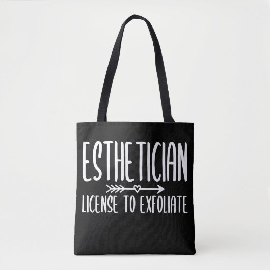 Funny Licence of Esthetician zur Exfoliation Tasche (Vorderseite)