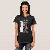 Funny Liebe Alles was du brauchst ist Liebe Llama T-Shirt (Vorne ganz)
