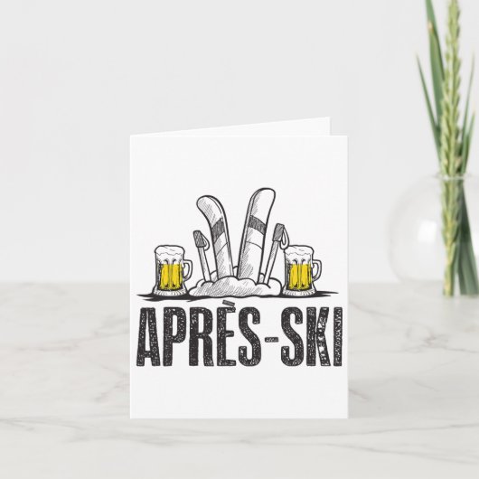 Funny Liebe Apres Ski Shirt - Great Snow Lovers Gi Karte (Vorderseite)
