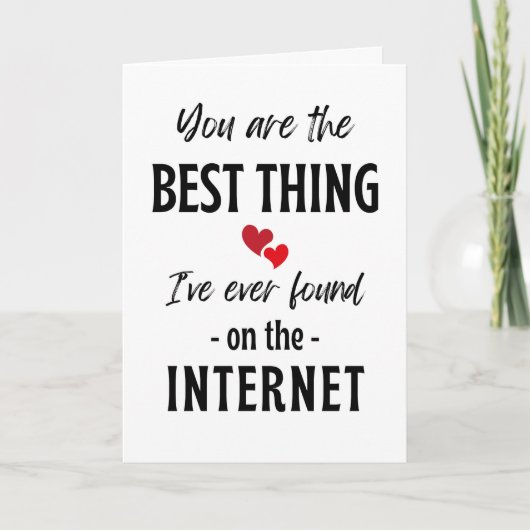 Funny Liebe Card für sie für ihn, für beste Freund Karte (Vorderseite)