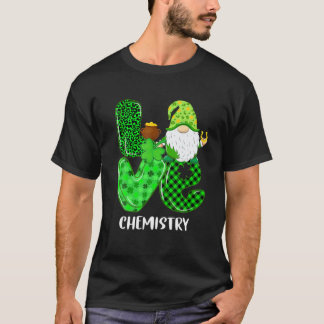 Funny LIEBE Chemie Gnome St Patricks Day Men Wom T-Shirt