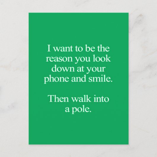 FUNNY LIEBE CRUSH QUOTES REDEWENDUNGEN AUSDRÜCKE T POSTKARTE (Vorderseite)