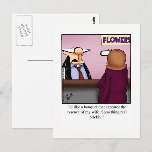 Funny Liebe & Ehe Spaß Postkarte (Vorne/Hinten)