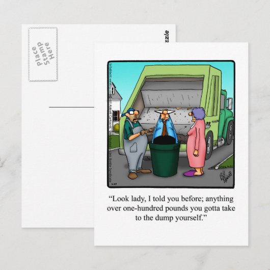 Funny Liebe & Ehe Spaß Postkarte (Vorne/Hinten)