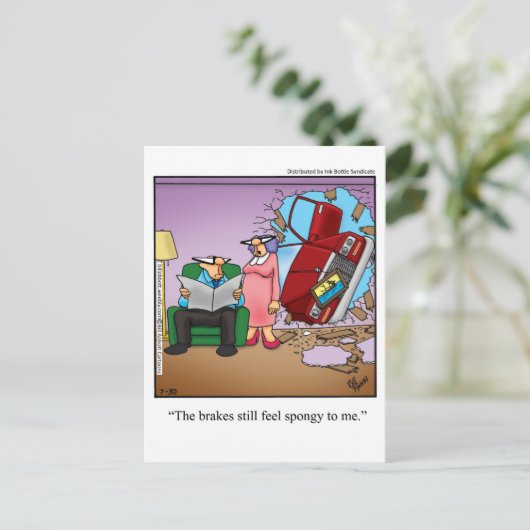 Funny Liebe & Ehe Spaß Postkarte (Stehend Vorderseite)