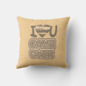 Funny Liebe Game Over 2 Kissen (Rückseite)