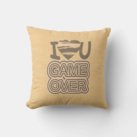 Funny Liebe Game Over 2 Kissen (Vorderseite)