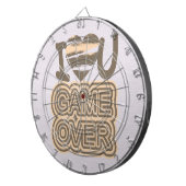 Funny Liebe Game Over Dartscheibe (Vorderseite rechts)
