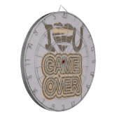 Funny Liebe Game Over Dartscheibe (Vorderseite Links)