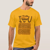 Funny Liebe Game Over T-Shirt (Vorderseite)
