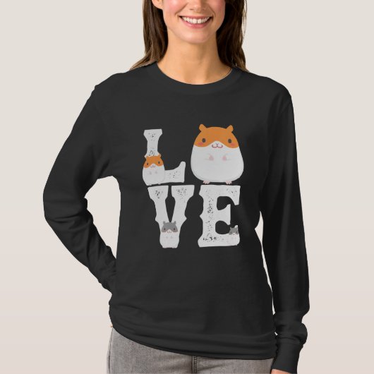 Funny Liebe Hamsters Tierspielzeug Liebhaber T-Shirt (Vorderseite)