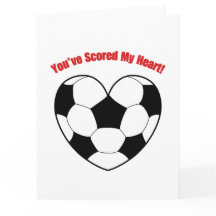 Funny Liebe Heart Football Pun Valentine's Card