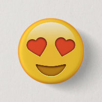 Funny Liebe Herz Emoji Knopf