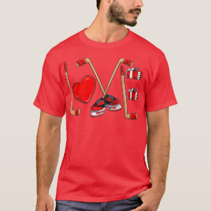 Funny Liebe Hockey Valentinstag Kleinkind Kinder K T-Shirt