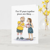 Funny Liebe ist...15. Jubiläumskarte Karte (Gelbe Blume)