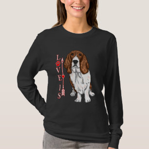 Funny Liebe ist Basset Hound Hund Niedliche Dog Pa T-Shirt