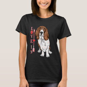 Funny Liebe ist Basset Hound Hund Niedliche Dog Pa T-Shirt