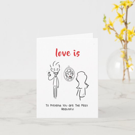 Funny Liebe Karte (Gelbe Blume)