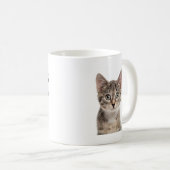 Funny Liebe Katze Vater mit Individuelle Name und Kaffeetasse (VorderseiteRechts)